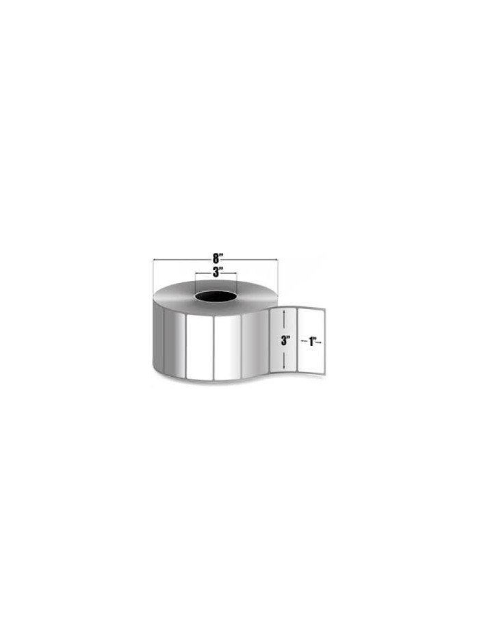 Zebra 10000287 Rollo de Etiquetas 3" x 1"