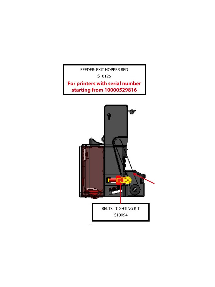 Evolis S10094 Impresoras Zenius Primacy - Refacciones