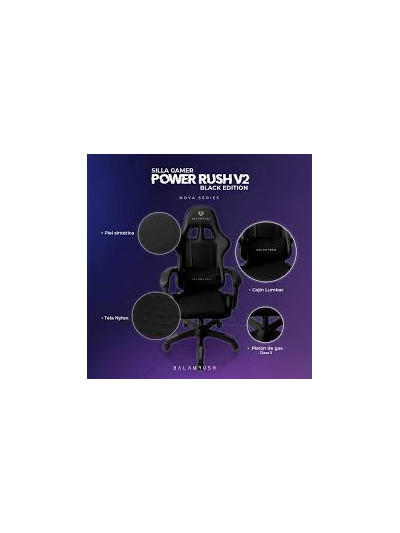 Silla Power Rush V2 NOVA SERIES Color Negro