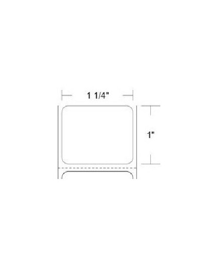 Rollos Zebra 10009523 - Etiquetas 1.25" x 1" Z-SELECT 4000T | c3mayorista.com