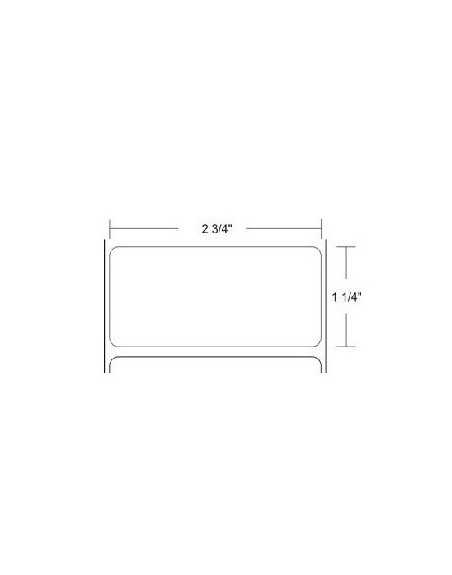 83260 - Zebra 2.75" x 1.25" Z-SELECT 4000T