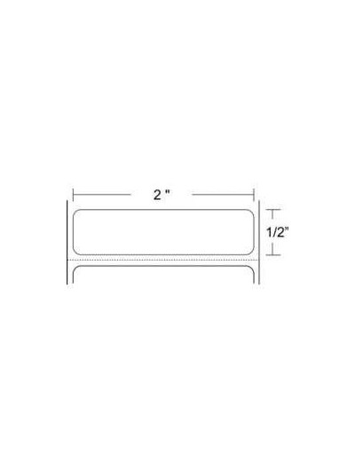 18943 - Zebra Etiquetas 2" x 0.50" Z-ULTIMATE 3000T blanco
