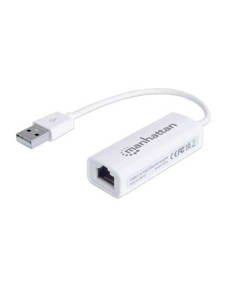Adaptador MANHATTAN 506731 Fast Ethernet USB de Alta Velocidad