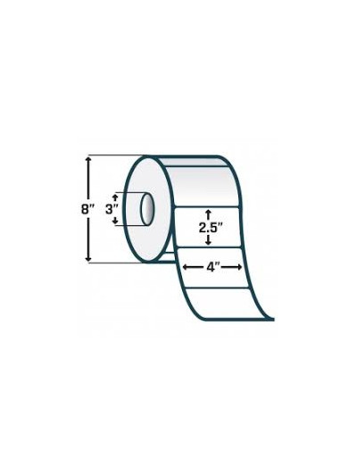 10002627 - Zebra Etiquetas 4" x 2.5" Z-ULTIMATE 4000T