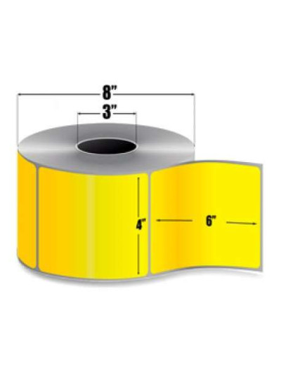 10006208-1 - Zebra 4" x 6" Z-PERFORM 2000T amarillo