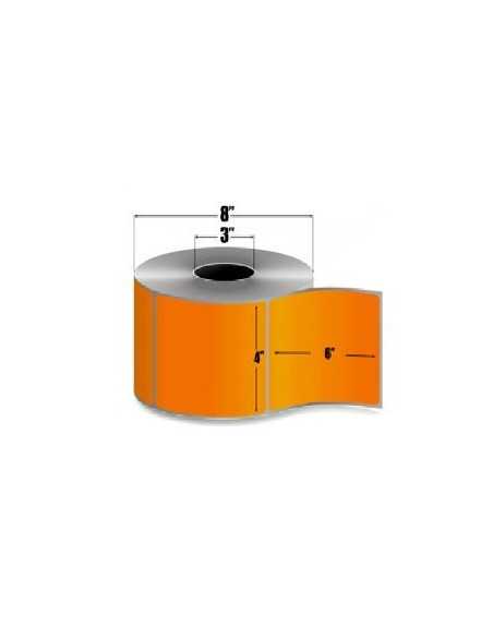 10006208-4 - Zebra Etiquetas 4" x 6" Z-PERFORM 2000T NARANJA