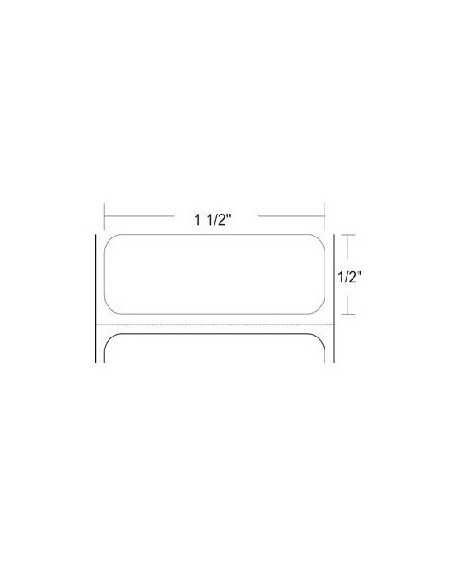 Zebra 10008511 etiquetas 1.5" x 0.50" Z-ULTIMATE 2000T