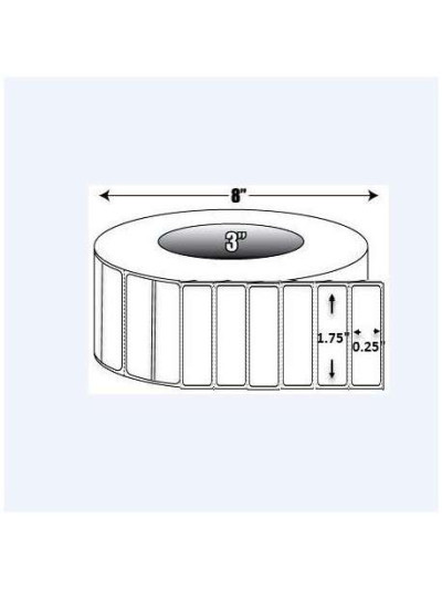 10011982 - Zebra Etiquetas 1.75" x 0.25" Z-ULTIMATE 2000T