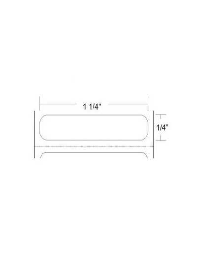10011692 - Zebra 1.25" x 0.25" Z-ULTIMATE 3000T Rollo de Etiquetas