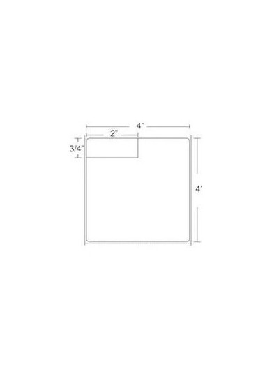 10002539 - Zebra Etiquetas 2.5" x 0.75" 8000T HEAT SEAL